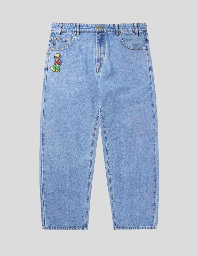 Basso BUTTER GOODS basso denim pantaloni lavato indigo